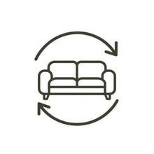 Leather sofa used regularly in the home